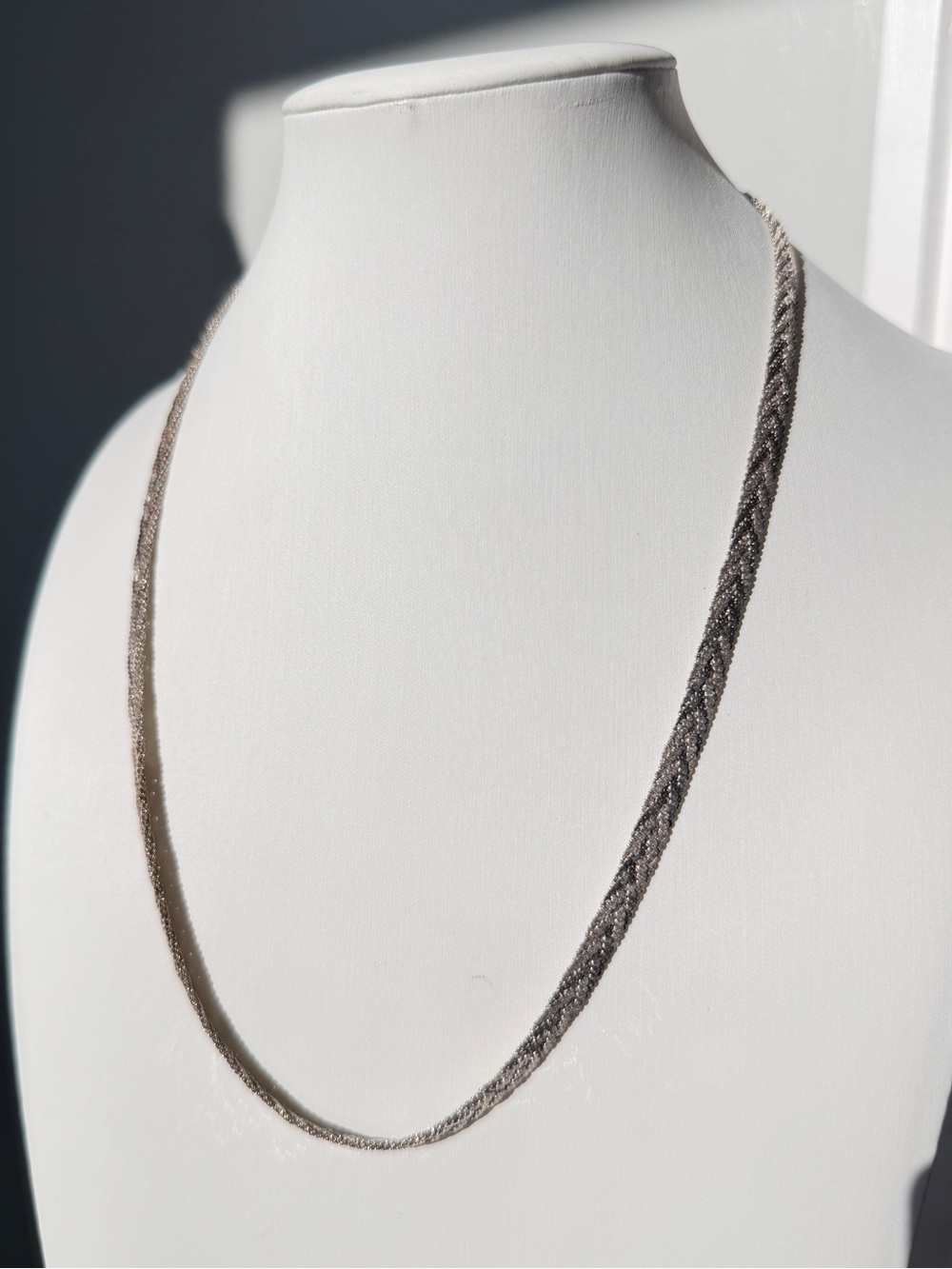 ~19.5” Milor Italy Sterling Silver braided 6mm thick necklace! - Picture 13 of 13
